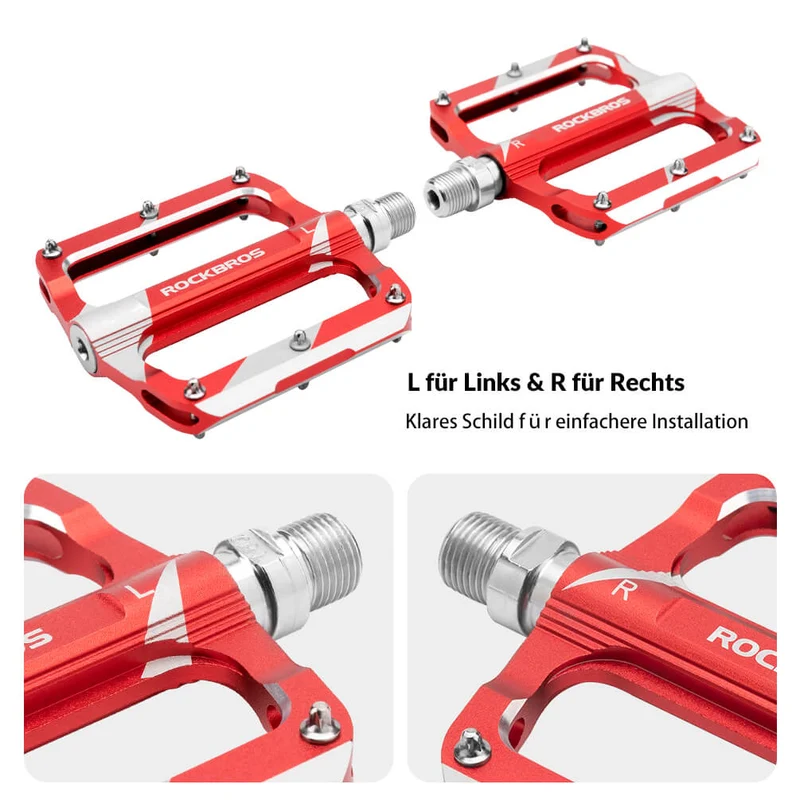 ROCKBROS Rennrad Pedale Alu afgedicht lager 9/16 Zoll 3 Farbe