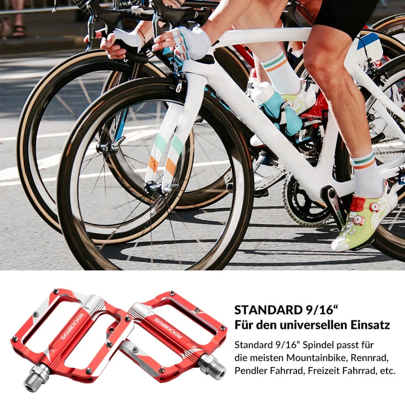 ROCKBROS Rennrad Pedale Alu afgedicht lager 9/16 Zoll 3 Farbe