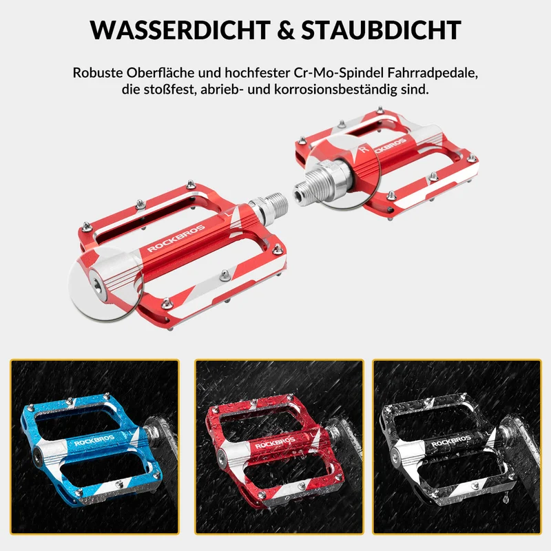 ROCKBROS Rennrad Pedale Alu afgedicht lager 9/16 Zoll 3 Farbe