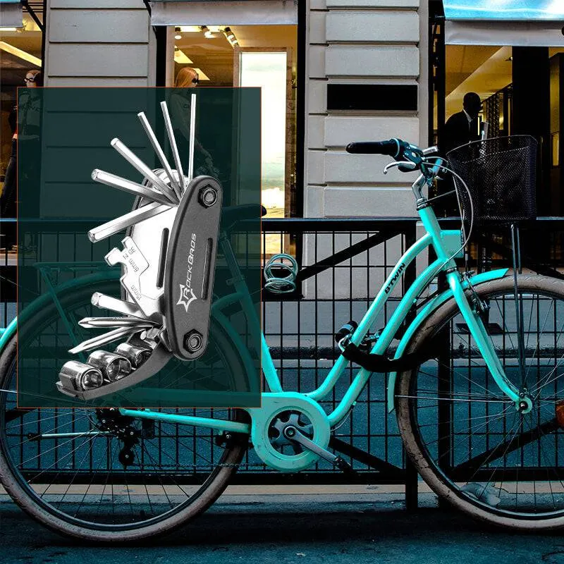 ROCKBROS Fahrrad Multifunktionswerkzeug 16 in 1 Reparatur Werkzeug