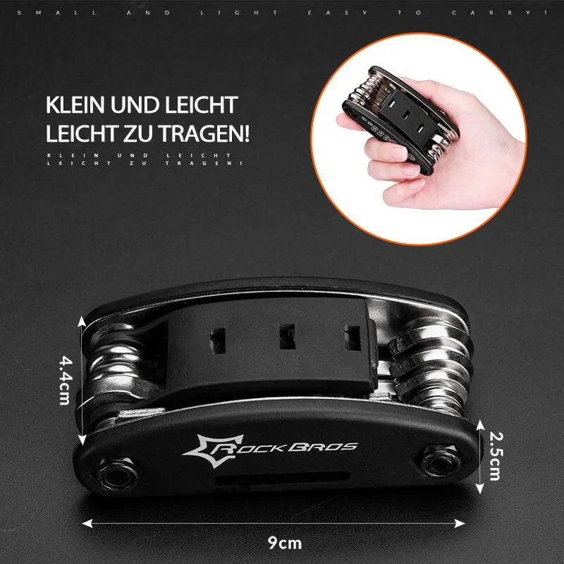 ROCKBROS Fahrrad Multifunktionswerkzeug 16 in 1 Reparatur Werkzeug
