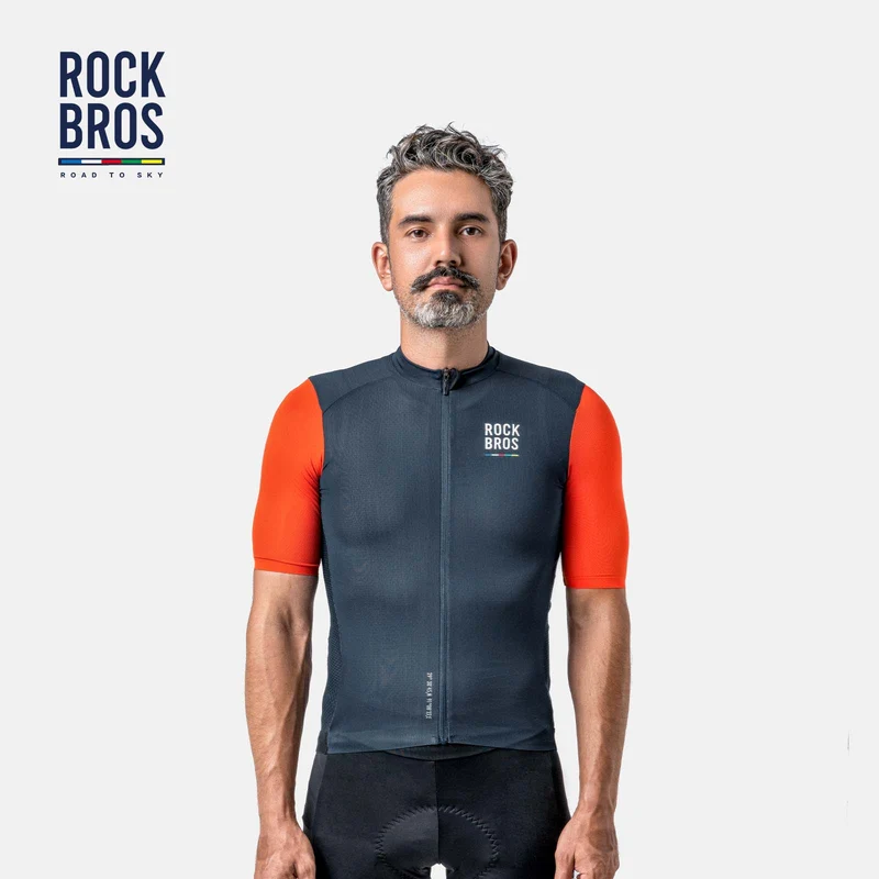 ROAD TO SKY Herren Kurzarm-Radtrikot Fahrrad Майка для MTB & Rennrad