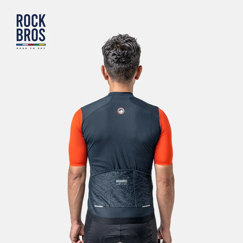 ROAD TO SKY Herren Kurzarm-Radtrikot Fahrrad Майка для MTB & Rennrad