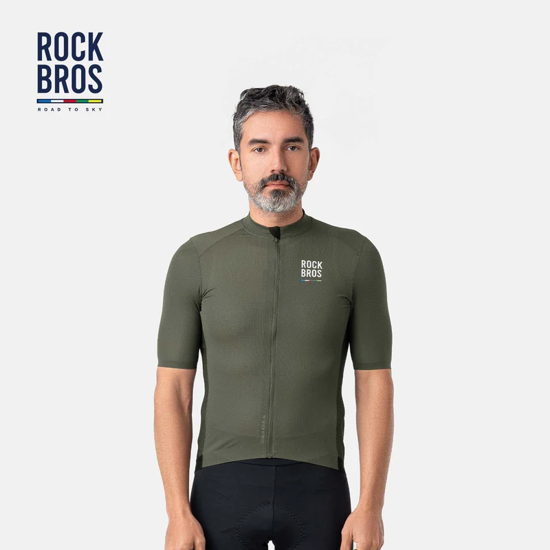 ROAD TO SKY Herren Kurzarm-Radtrikot Fahrrad Майка для MTB & Rennrad