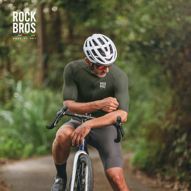 ROAD TO SKY Herren Kurzarm-Radtrikot Fahrrad Майка для MTB & Rennrad