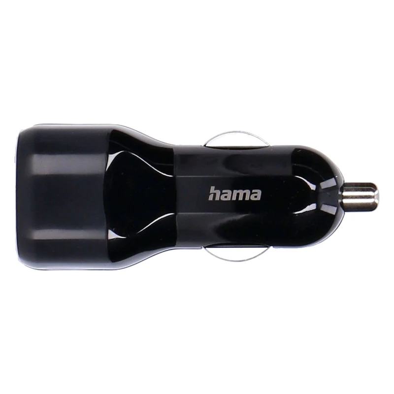 HAMA Auto-Ladegerät, 2x USB-A, 12 W, Schwarz