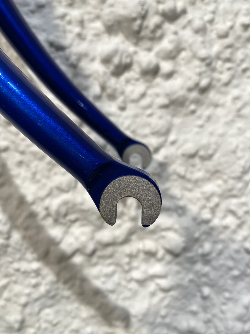 Viper frame blue with silver flames