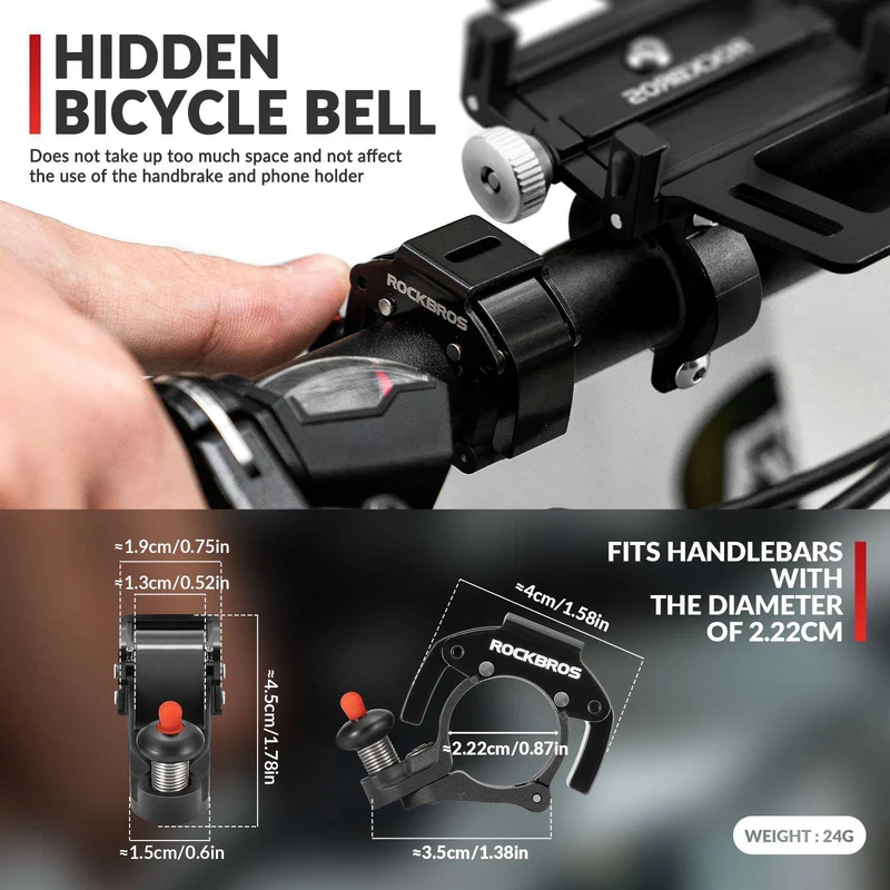 ROCKBROS Fahrradklingel Glocke 100dB Laut Innovativ Mini Fahrrad Klingel