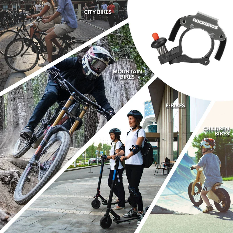 ROCKBROS Fahrradklingel Glocke 100dB Laut Innovativ Mini Fahrrad Klingel