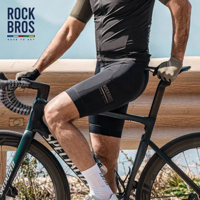ROAD TO SKY Herren Fahrradhose atmungsaktive Radlerhose met 4D Sitzpolster