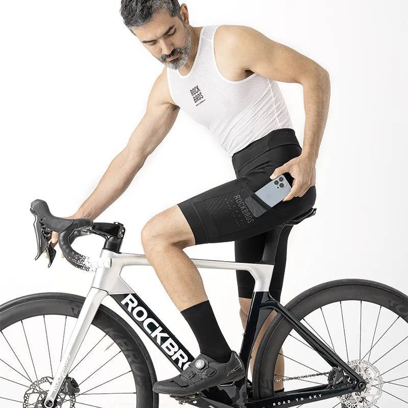 ROAD TO SKY Herren Fahrradhose atmungsaktive Radlerhose met 4D Sitzpolster