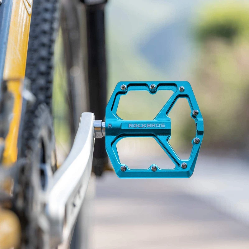 Педалі з алюмініевай платформай ROCKBROS 9/16 Zoll для MTB E-Bike Stadtrad
