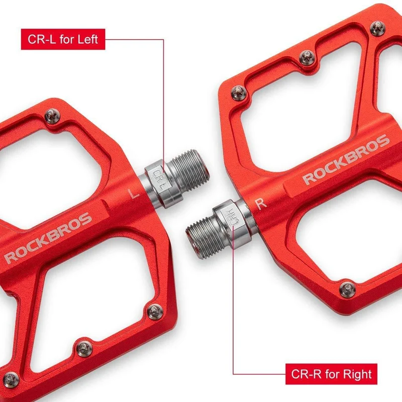 Педалі з алюмініевай платформай ROCKBROS 9/16 Zoll для MTB E-Bike Stadtrad