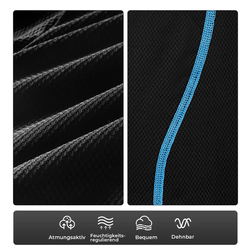 ROCKBROS Herren Radunterhose mit 4D Sitzpolster Radlerhose Atmungsaktiv