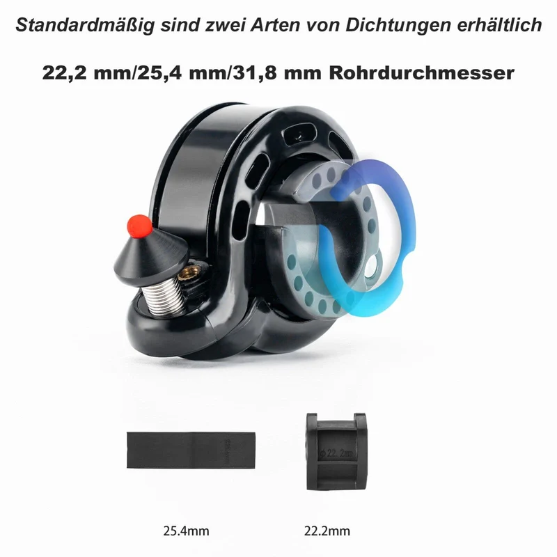 ROCKBROS 100dB Versteckte Fahrradklingel Regenfest en Rostfrei