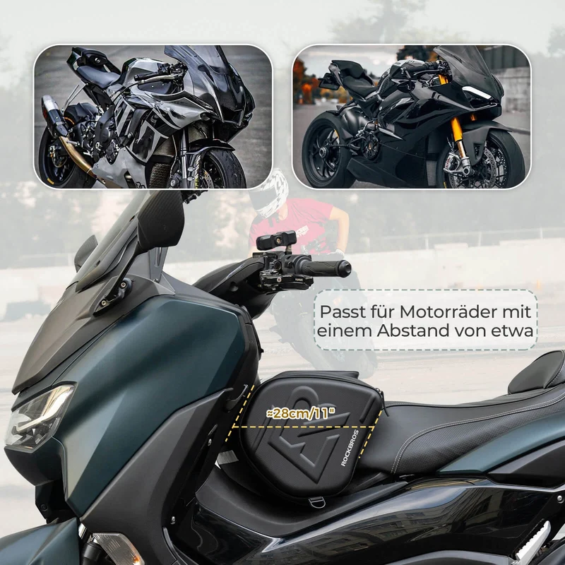 ROCKBROS Motorradtasche Tankrugzak met Handyhalter Hecktasche 14L