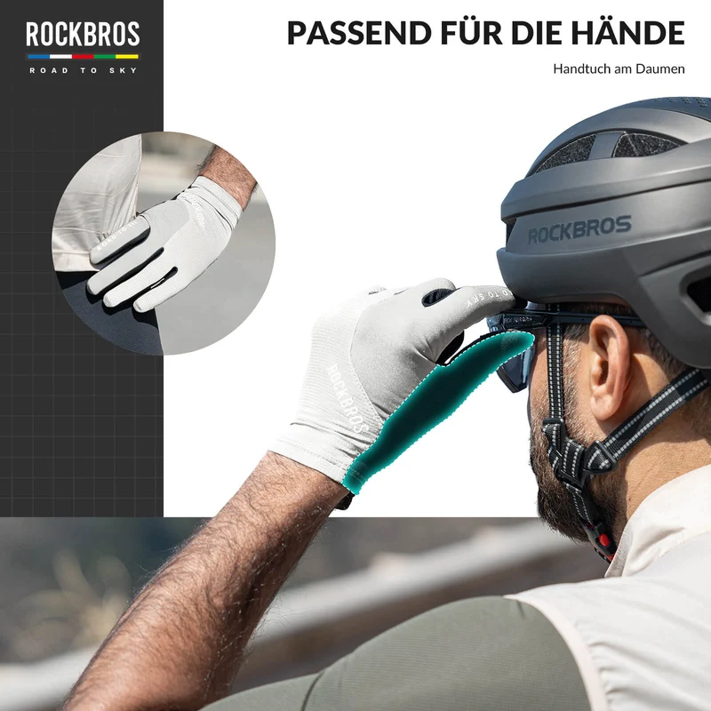 ROAD TO SKY Fahrradhandschoenen met touchscreen Atmungsaktiv Herren/Damen
