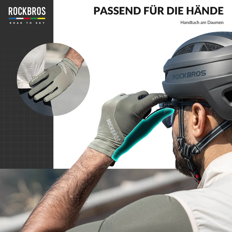 ROAD TO SKY Fahrradhandschoenen met touchscreen Atmungsaktiv Herren/Damen