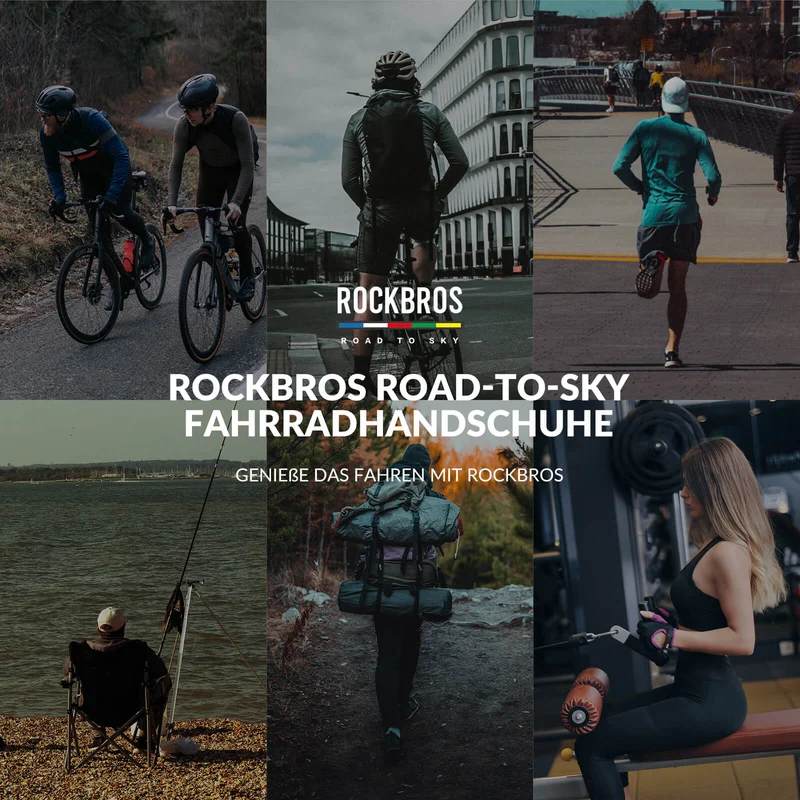 ROAD TO SKY Fahrradhandschoenen met touchscreen Atmungsaktiv Herren/Damen