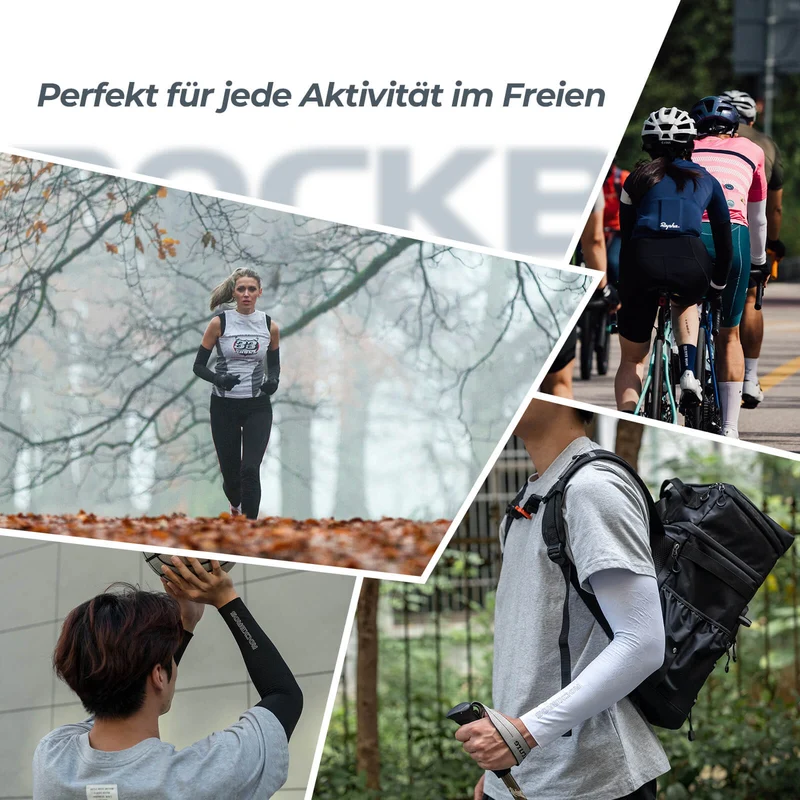 ROCKBROS Armlinge Arm Sleeve Sonnenschutz Kühles Gefühl Schnell Trocknend