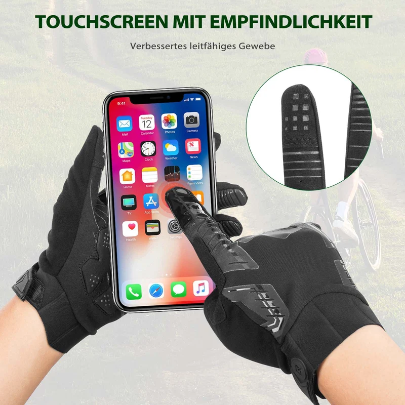 ROCKBROS Handschoen met touchscreen-design voor outdoor-activiteiten, unisex