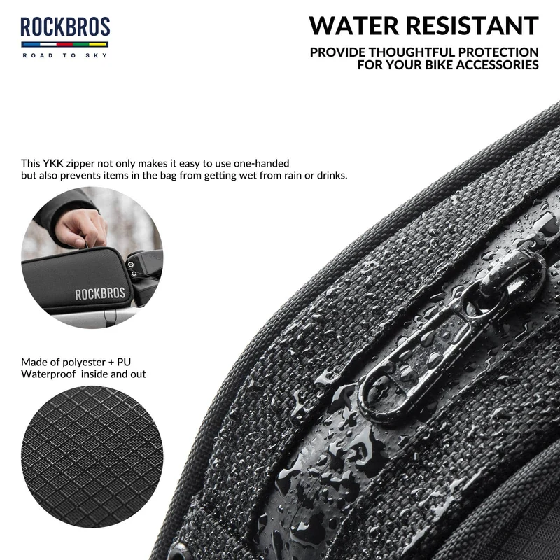 ДАРОГА ДА НЕБА Reflektierende Wasserabweisende Fahrrad Oberrohrtasche