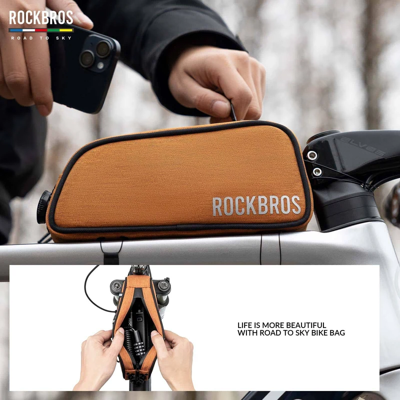ДАРОГА ДА НЕБА Reflektierende Wasserabweisende Fahrrad Oberrohrtasche