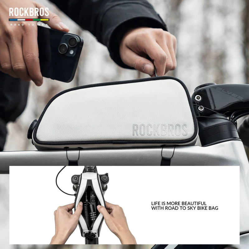 ДАРОГА ДА НЕБА Reflektierende Wasserabweisende Fahrrad Oberrohrtasche