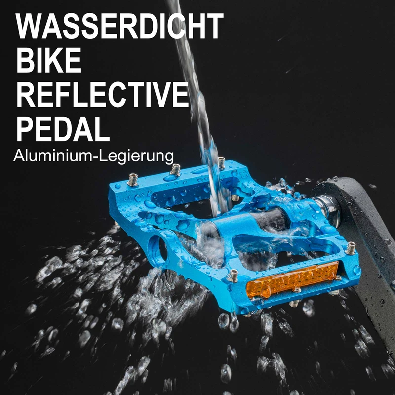 ROCKBROS Alu Fahrradpedale 9/16 Zoll met zwei PVC Reflektoren