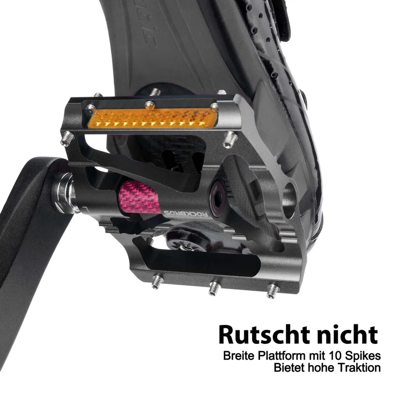 ROCKBROS Alu Fahrradpedale 9/16 Zoll met zwei PVC Reflektoren