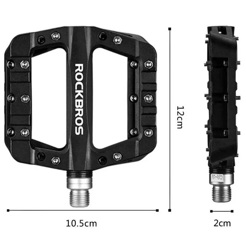 ROCKBROS Fahrradpedale 9/16 Zoll MTB-pedaal met 3 lagers uit nylon