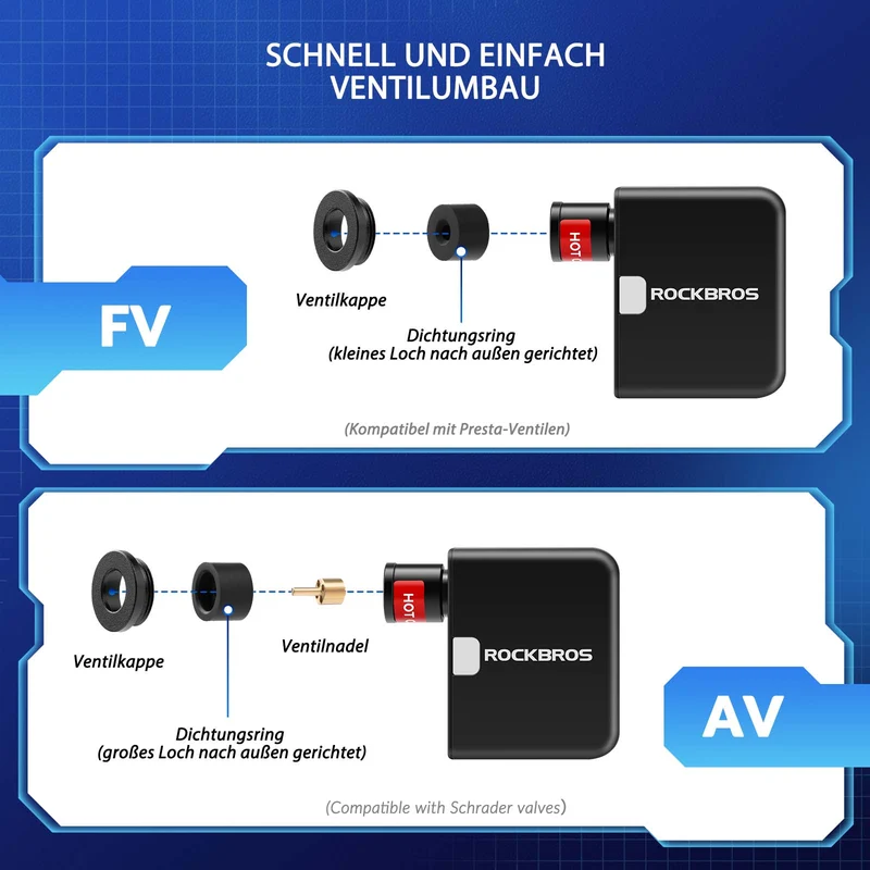 MINI Elektrische Fahrradpomp AS1