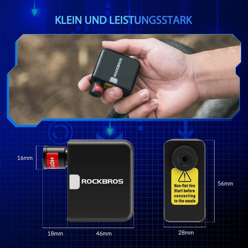MINI Elektrische Fahrradpomp AS1
