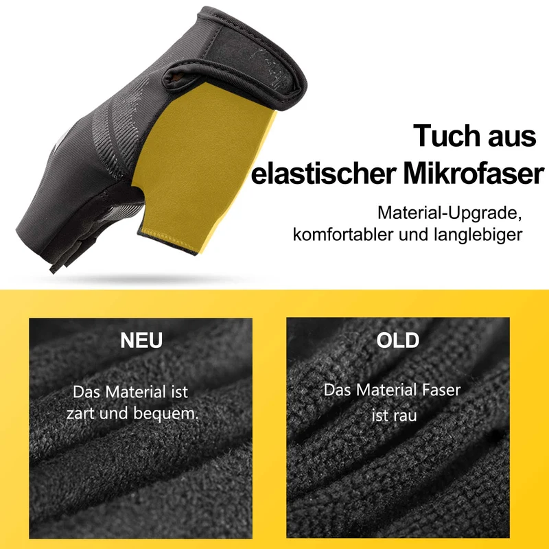 ROCKBROS anti-reithandschoenen met reflecterende halve vingers S-XXL