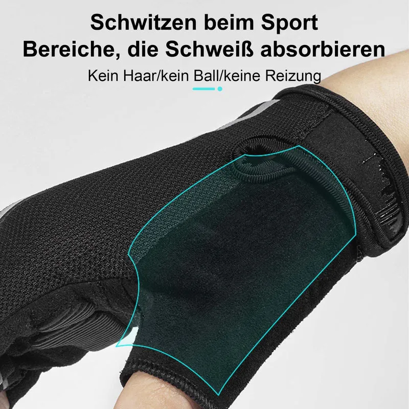 ROCKBROS Kurz Fahrradhandschuhe SBR Stoßdämpfend rutschfest Unisex