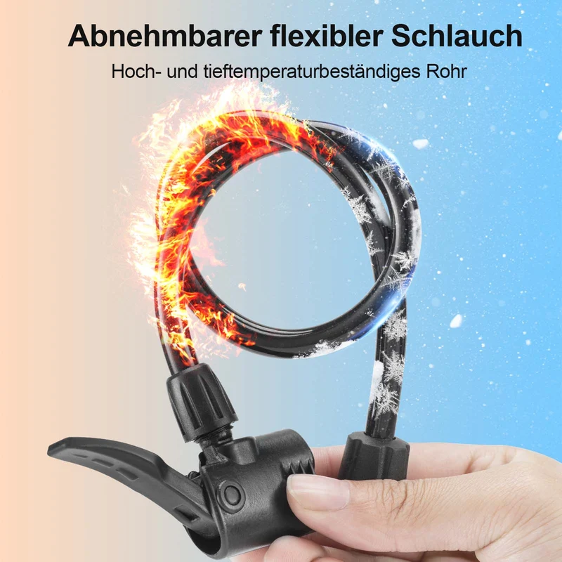 ROCKBROS Mini Tragbare Luftpomp Fußpompen voor alle Ventile SV/AV