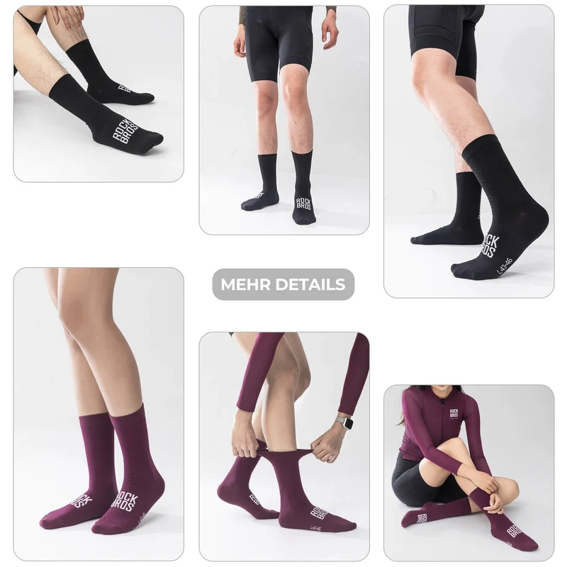 ROAD TO SKY Sportsocken Baumwolle Atmungsaktive Laufsocken voor MTB & Rennrad