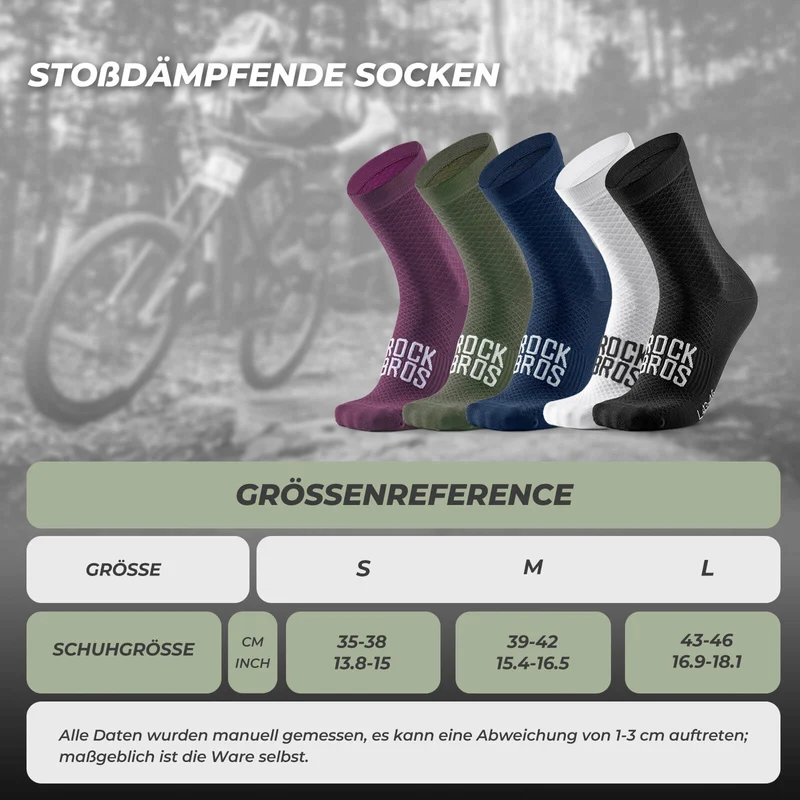 ROAD TO SKY Sportsocken Baumwolle Atmungsaktive Laufsocken voor MTB & Rennrad