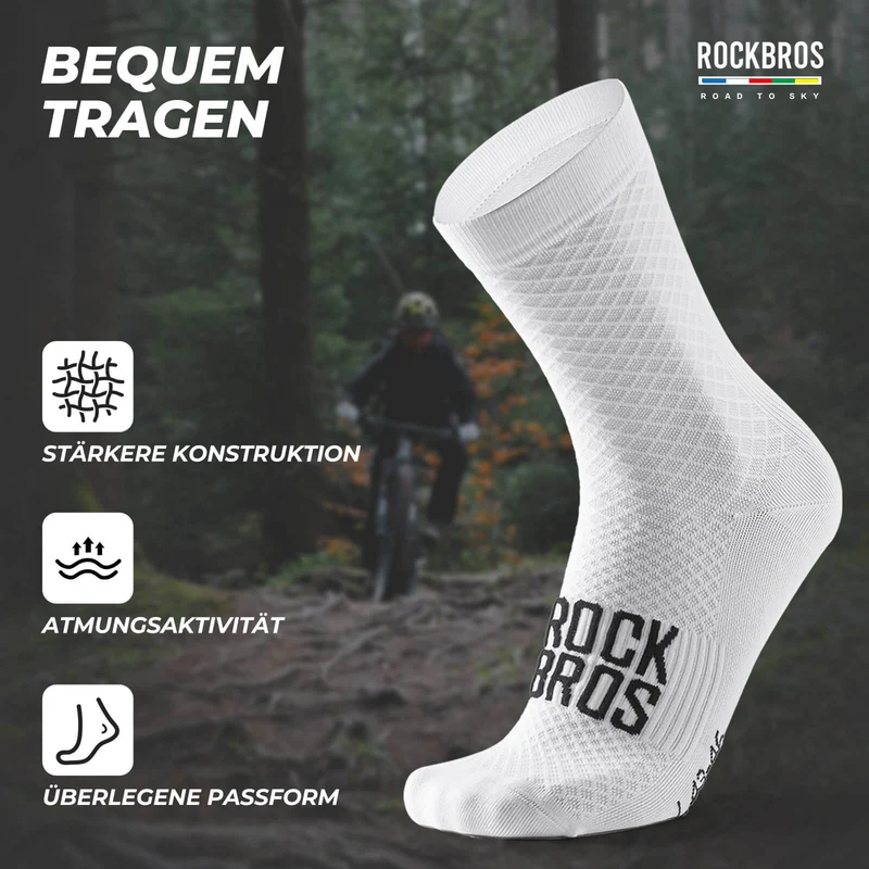 ROAD TO SKY Sportsocken Baumwolle Atmungsaktive Laufsocken voor MTB & Rennrad