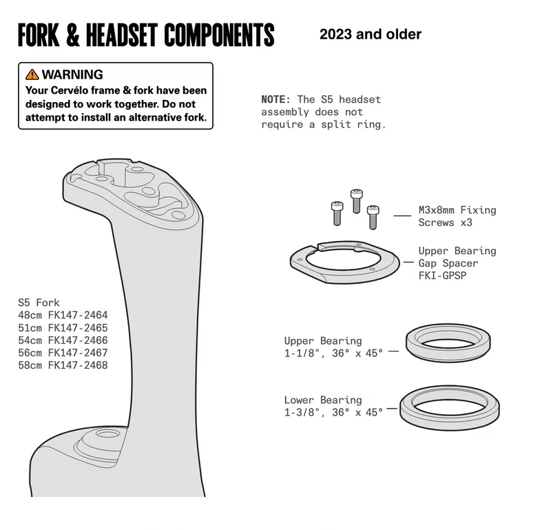 Headset for Cervelo R5, Soloist, S5, Aspero, Caledonia, etc
