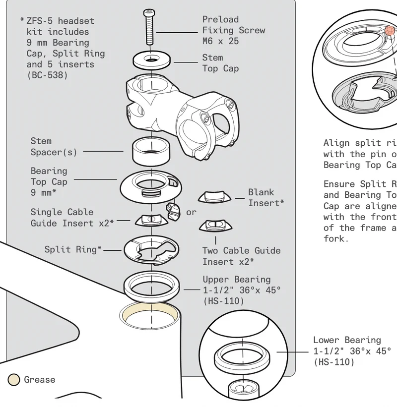 Headset for Cervelo R5, Soloist, S5, Aspero, Caledonia, etc