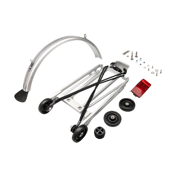 Brompton Gepäckträger + Schutzblech Set Silber - Q100674