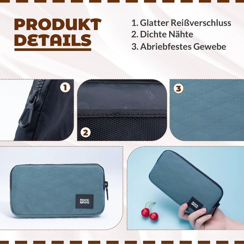 ROCKBROS Geldbeurs Geldbeutel Handige tas voor kredietkaart Schlüssel