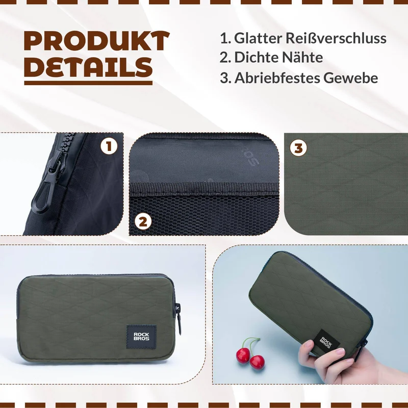 ROCKBROS Geldbeurs Geldbeutel Handige tas voor kredietkaart Schlüssel