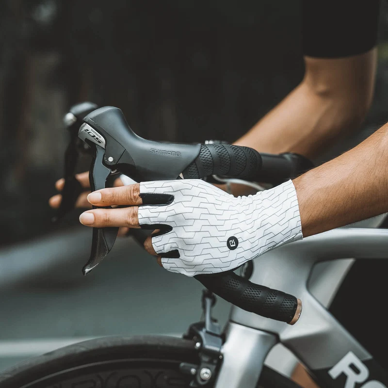 Halbfinger Fahrradhandschuhe Atmungsaktiv Stoßdämpfung Sommer