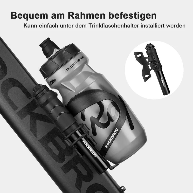ROCKBROS Fahrrad Minipomp 100 PSI Luftpomp Presta & Schrader Ventile