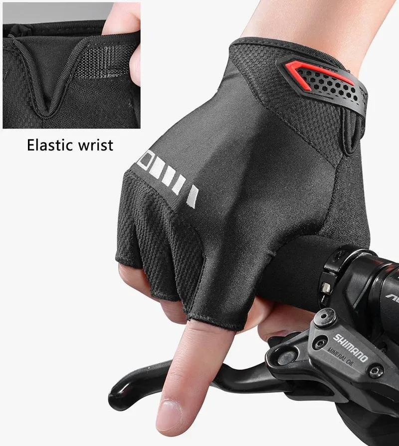 ROCKBROS Halffinger MTB-handschoenen voor heren en dames op het terrein