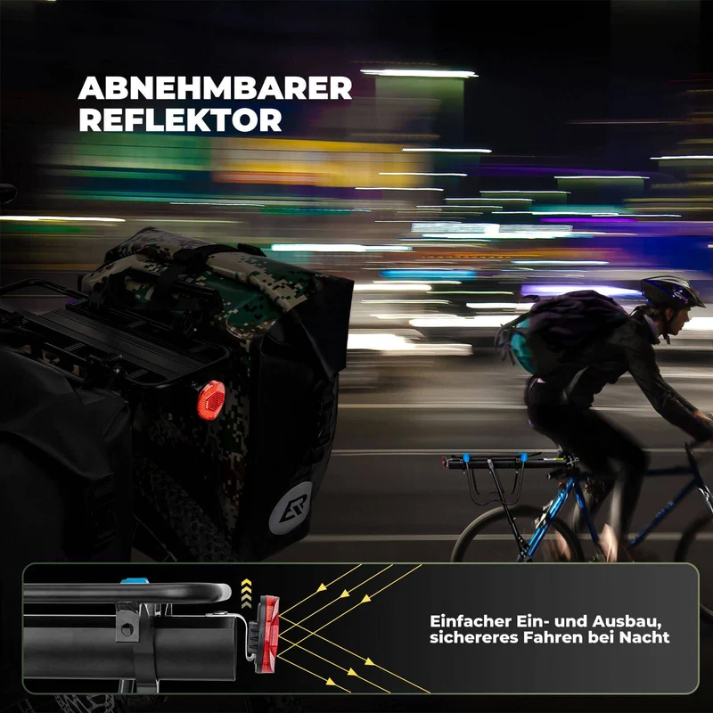 ROCKBROS Fahrrad Gepäckträger met Reflektor en Schnellspanner 24-29 Zoll