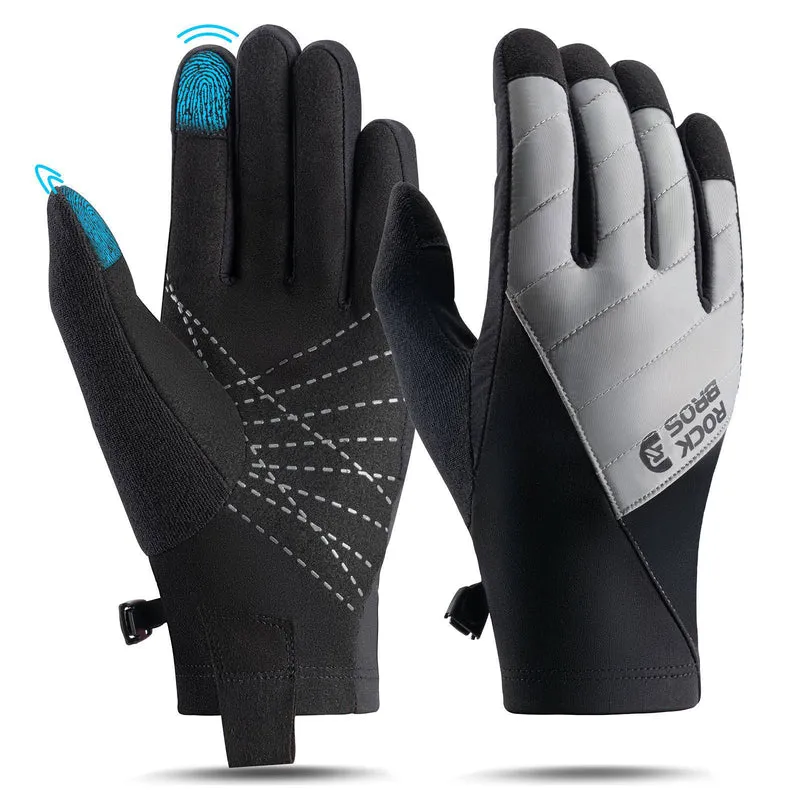 ROCKBROS Fahrradhandschoenen Winter/Herbst Vollfinger Thermo Sport Unisex