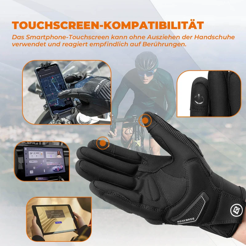 ROCKBROS Motorradhandschuhe Atmungsaktiv Handschuhe Сэнсарны экран